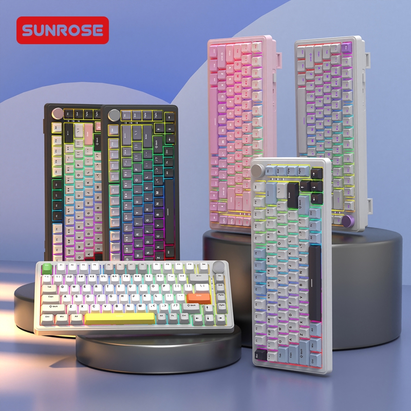 SUNROSE MK82 Gasket Mechanical Keyboard QMK/VIA