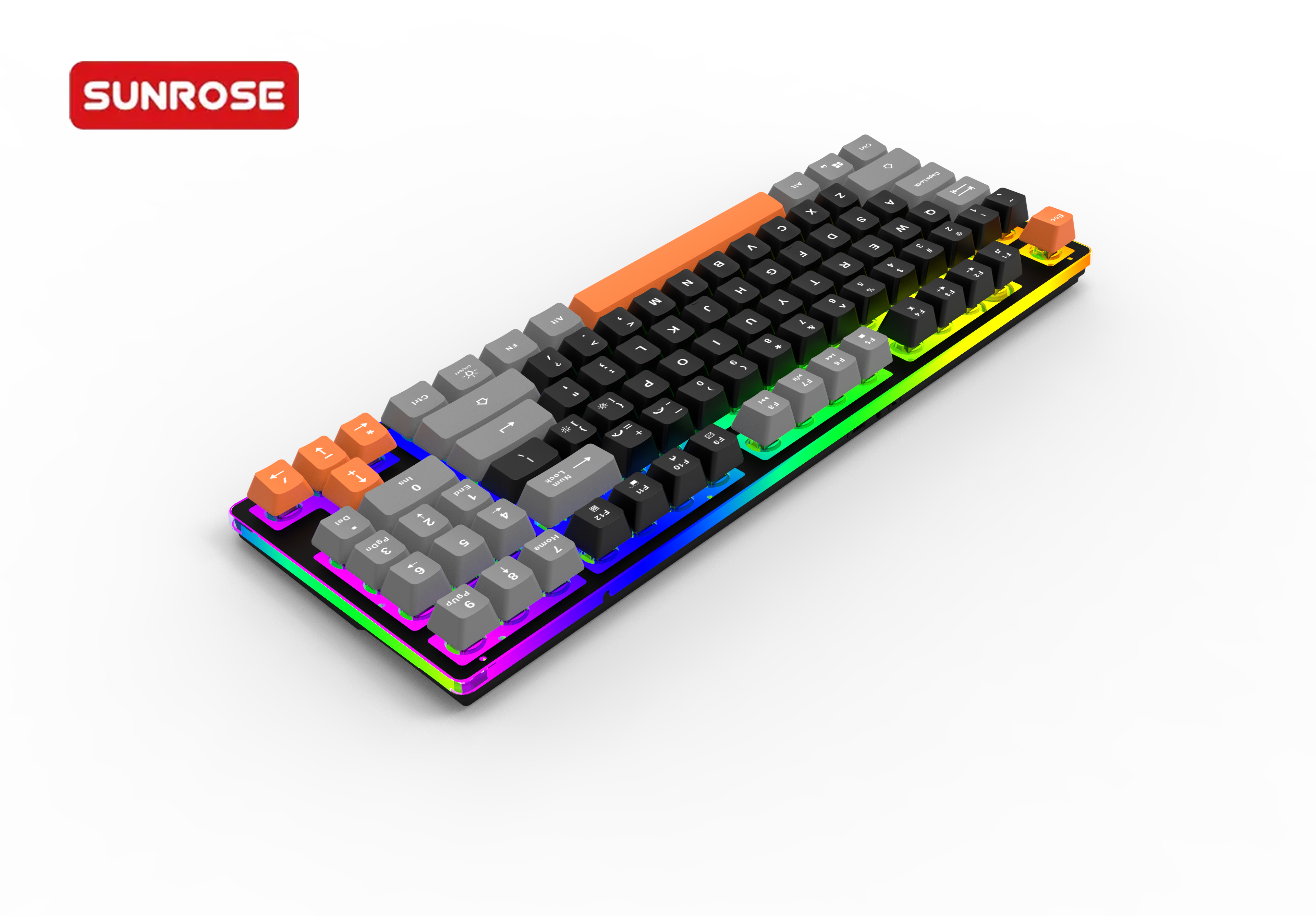 SUNROSE K89 Wired RGB Gaming Keyboard 