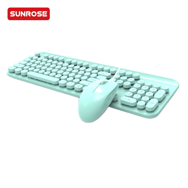 QT-07WS Punk Style Keyboard Mouse Combo