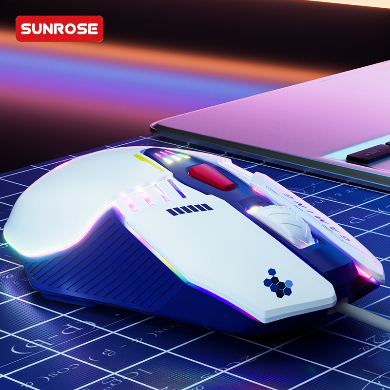 SUNROSE CH800 Wired RGB Gaming Mouse