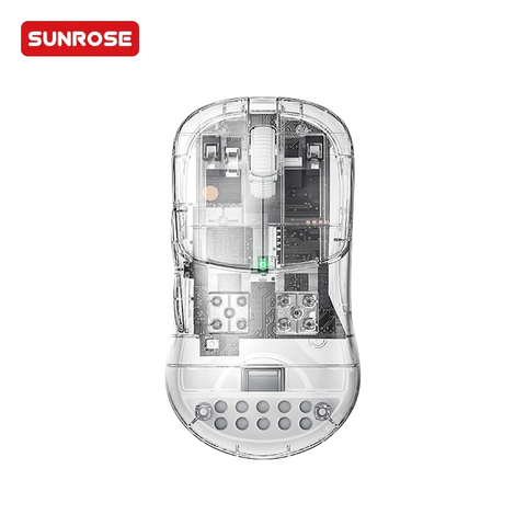 QX-102 Tri Mode Ultra-Light Transparent Mouse 