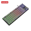 Q87 Wired Retro Keycaps Mechanical Keyboard