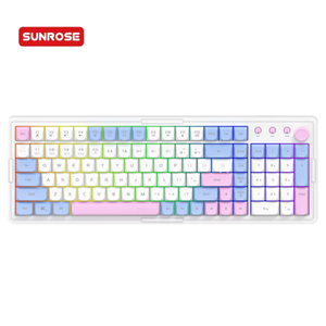 SUNROSE OKB010 Tri-Mode Rainbow Wireless Gaming Keyboard