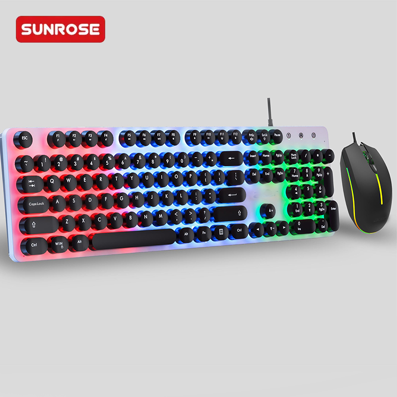 OAK030 Retro Gaming Keyboard And Mouse Combos