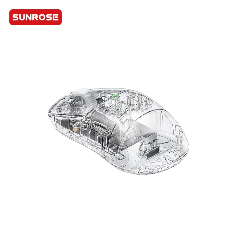 QX-102 Tri Mode Ultra-Light Transparent Mouse 