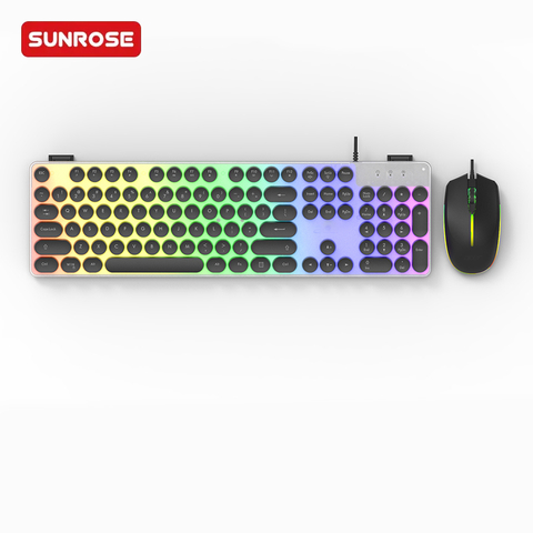 OAK030 Retro Gaming Keyboard And Mouse Combos