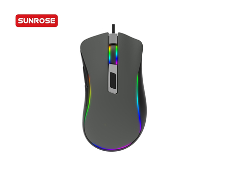SUNROSE OMW212 Wired Ergonomic RGB Gaming Mouse
