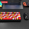 QT-01S Multicolor Wireless Keyboard Mouse