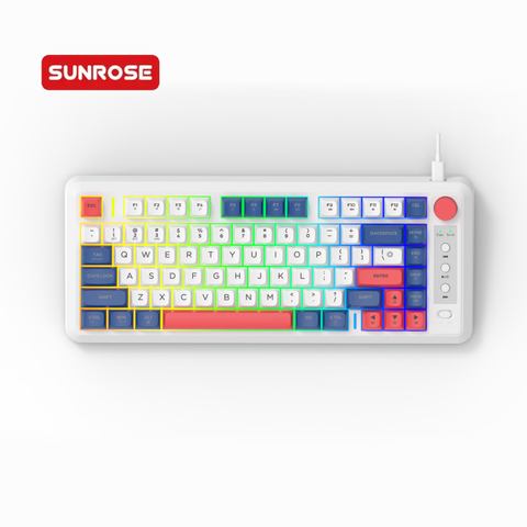 SUNROSE OKR248 Dual-Mode Glow 2.4G Wireless Keyboard 