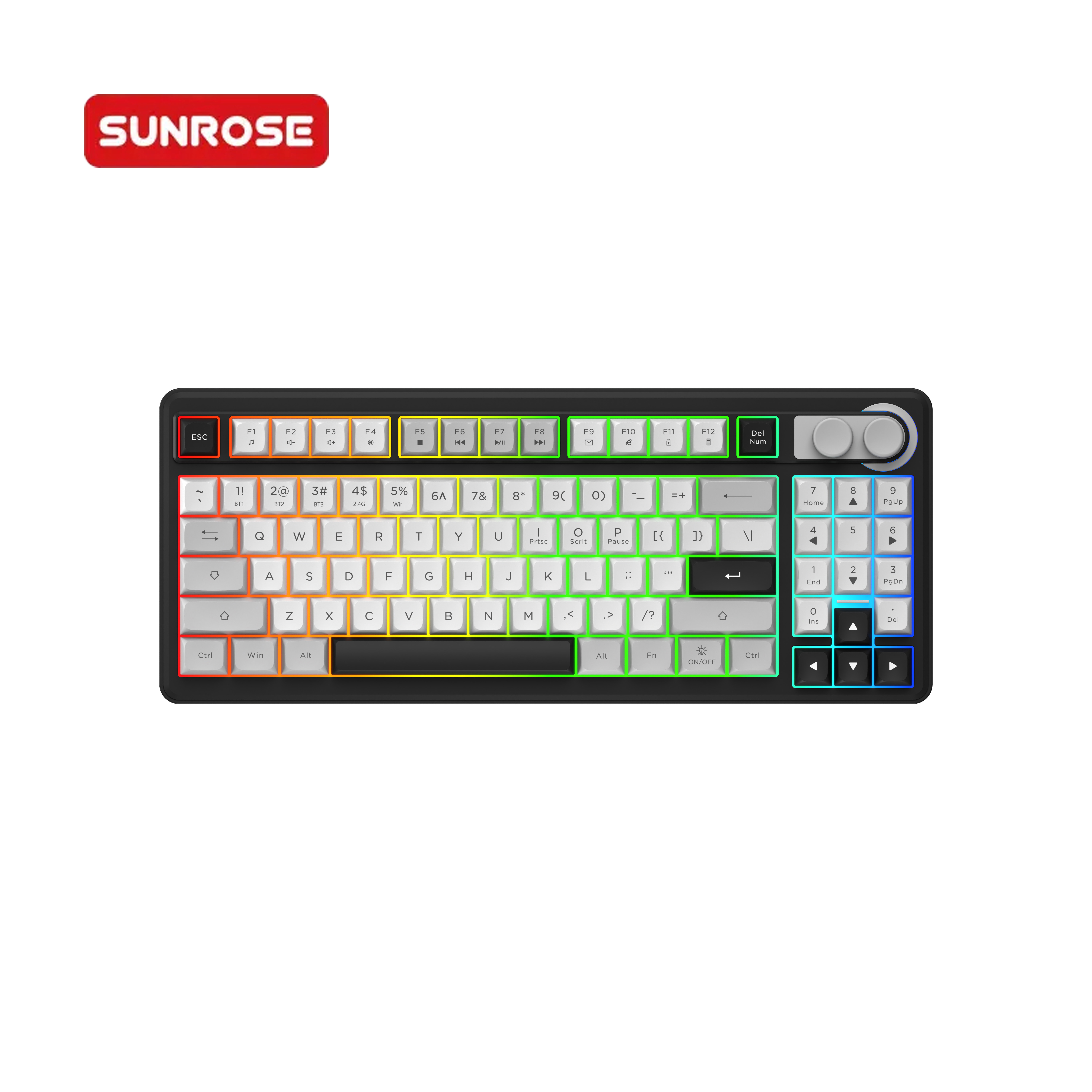 SUNROSE OKR234 Three-Mode Glow Keyboard 