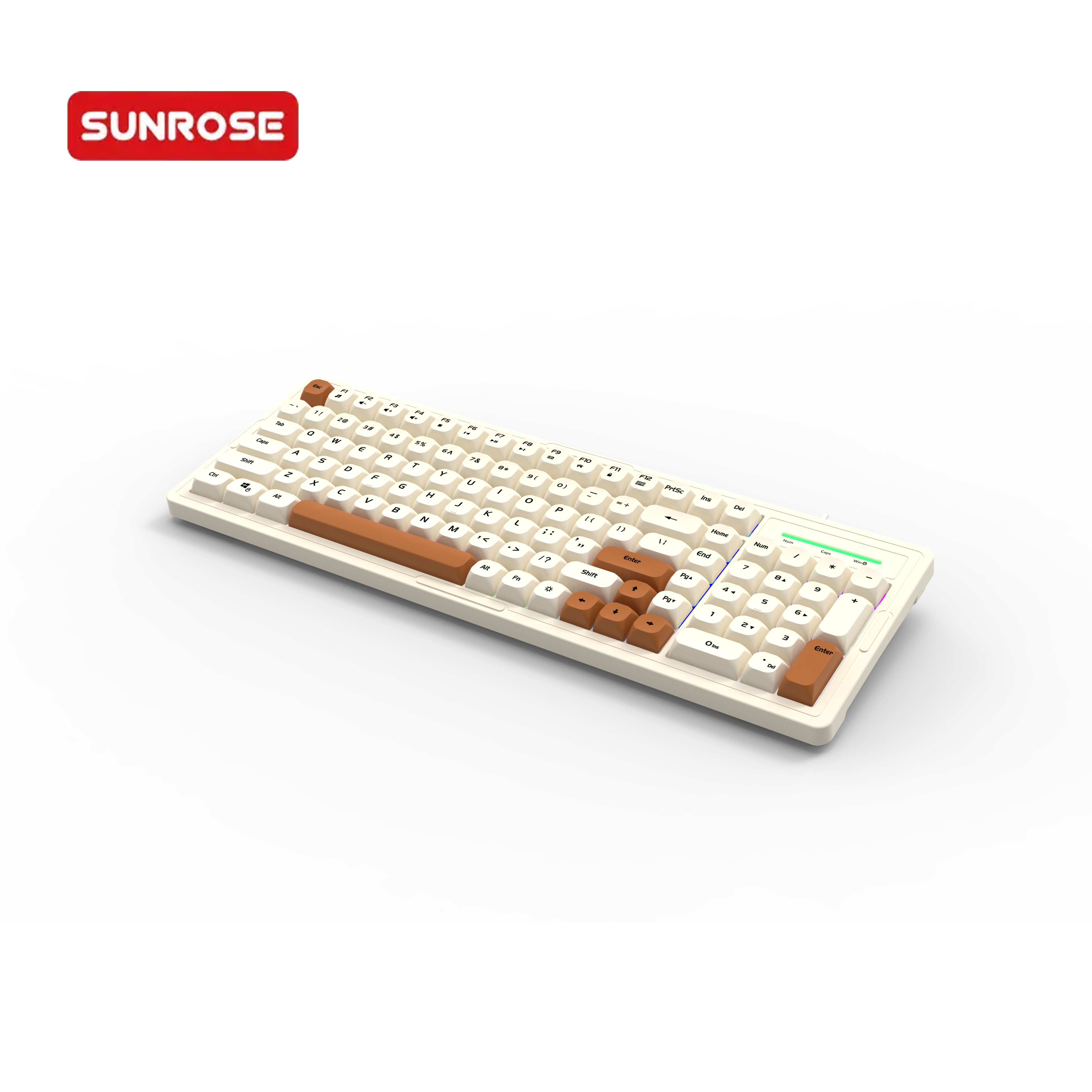 SUNROSE OKB030 Wired USB Gaming Keyboard