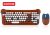 SUNROSE QT-05 Cute Wireless Keyboard and Mouse Set