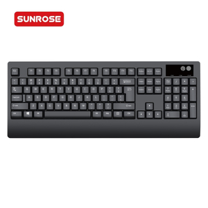 SUNROSE K300F Wired USB Ergonomic Fingerprint Keyboard
