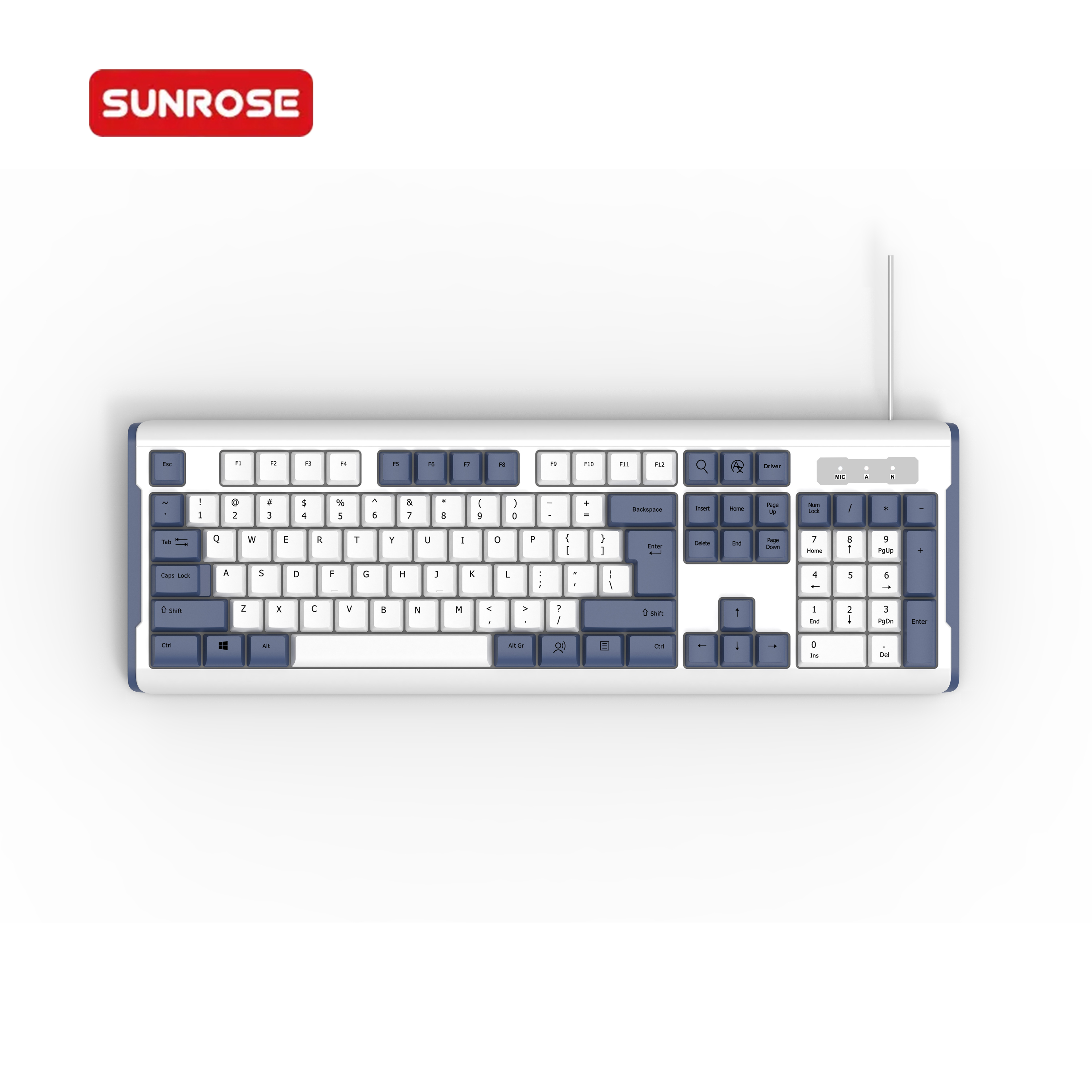 SUNROSE Ai9821 Intelligent Voice Input Wired Keyboard