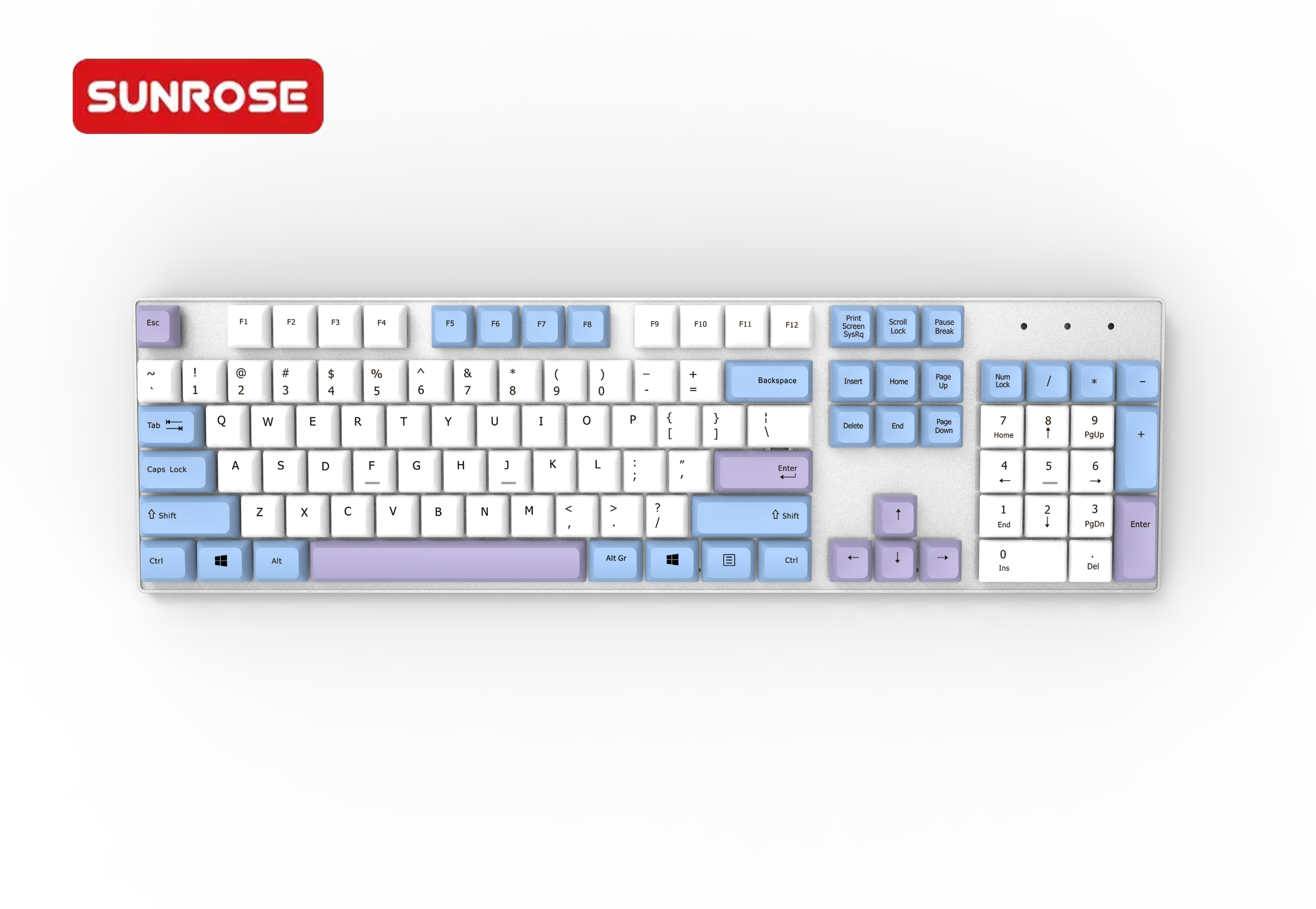 SUNROSE OKB950 Wired Multimedia Office & Gaming Keyboard 