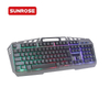 SUNROSE T36 Wired Mechanical Gaming Backlit Rainbow Glow Keyboard