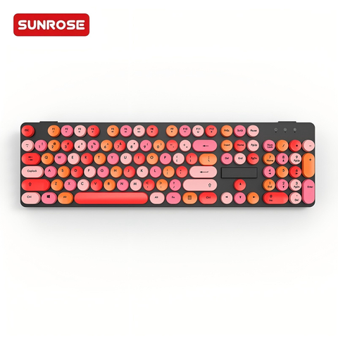 QT-08 Multicolor Wireless Keyboard