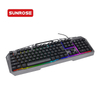 SUNROSE T36 Wired Mechanical Gaming Backlit Rainbow Glow Keyboard