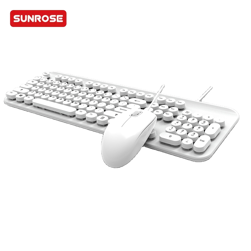 QT-07WS Punk Style Keyboard Mouse Combo