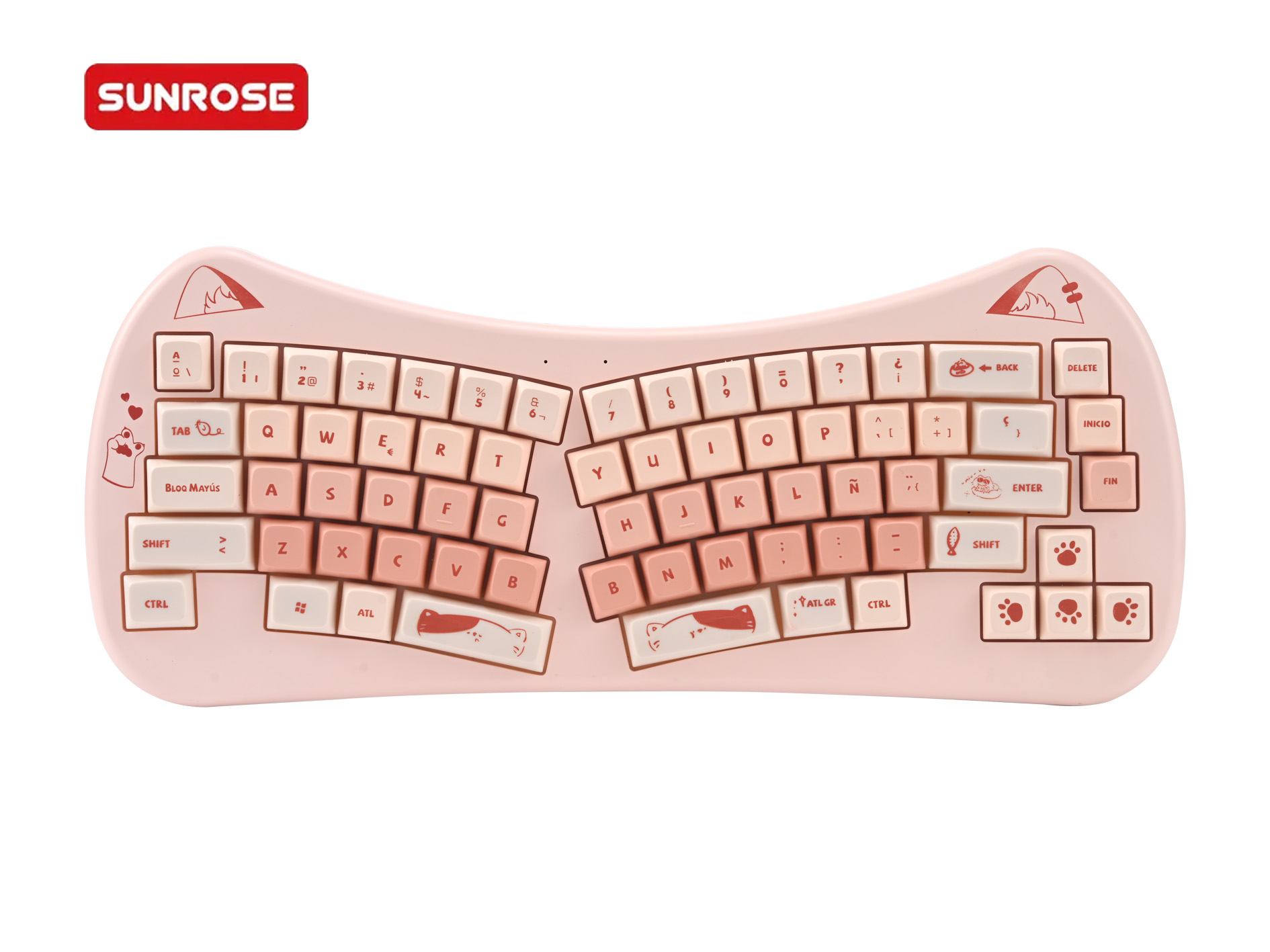 SUNROSE QT-03 Cute Wireless 2.4G Keyboard 