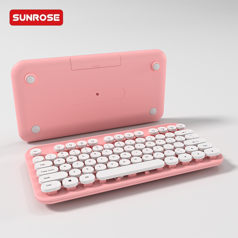 QT-01 Cute Punk Wireless Keyboard