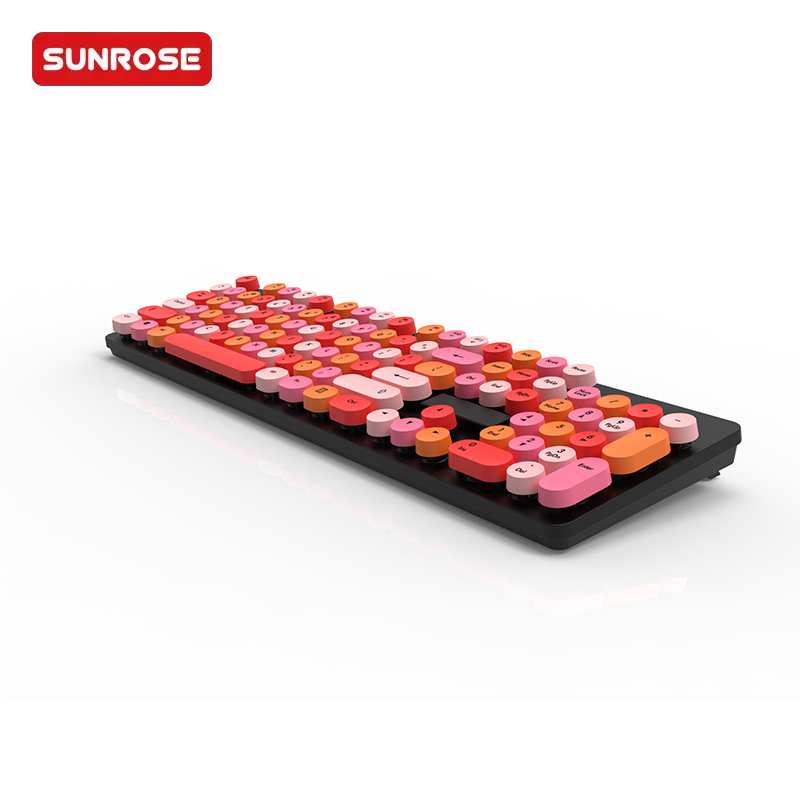 QT-08 Multicolor Wireless Keyboard