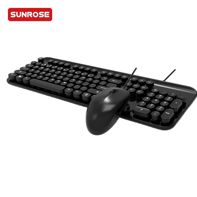QT-07WS Punk Style Keyboard Mouse Combo