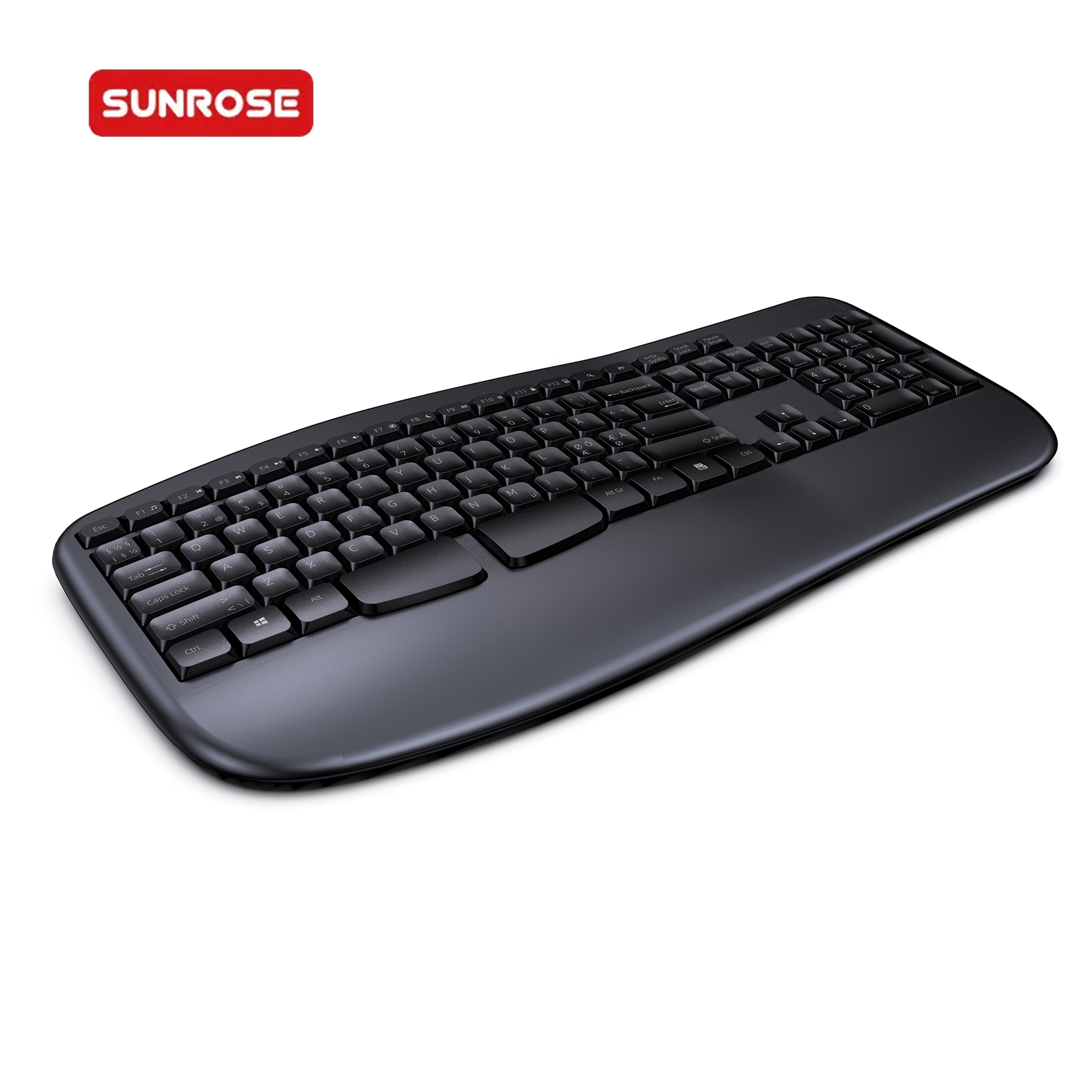 SUNROSE K200 Wireless Wired Ergonomic Keyboard