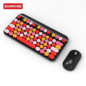 QT-01S Multicolor Wireless Keyboard Mouse