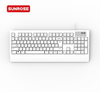 SUNROSE K300F Wired USB Ergonomic Fingerprint Keyboard