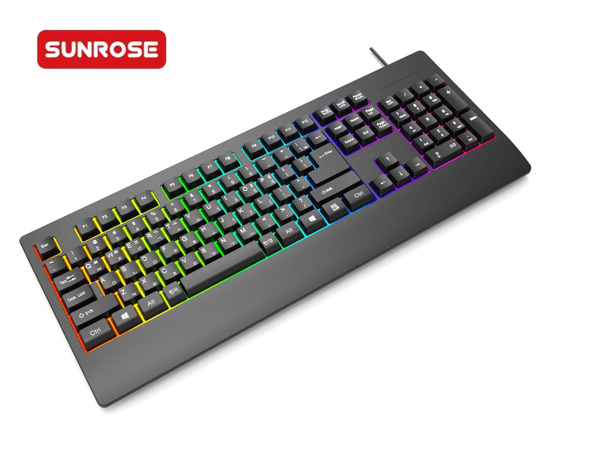 SUNROSE K300 RGB Wired Office Keyboard